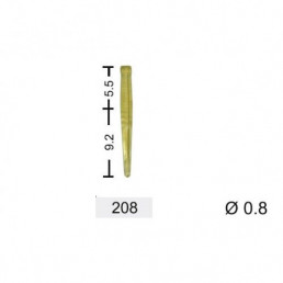 Юнипин 0.8мм, #208 желтые (100шт) Штифты беззольные, Кагаяки (Kagayaki YuniPin) (Аналог Юниклип)