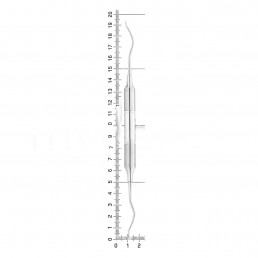 40-06 Распатор для синус-лифтинга H01, ручка DELUXE, ø 10 mm
