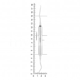 40-08 Распатор для синус-лифтинга K03, ручка DELUXE, ø 10 mm