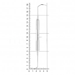 40-11 Распатор для синус-лифтинга K77, ручка DELUXE, ø 10 mm