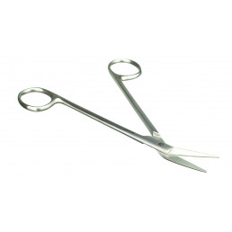Ножницы хирургические изогнутые Locklin 160 мм, зубчатые (1шт) Medenta 