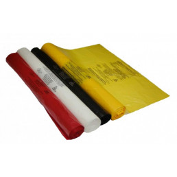 Пакет для медотходов класс Б(Желтый) 120л (700*1100 мм) 15мкн (уп 100шт +стяжка) Инновация