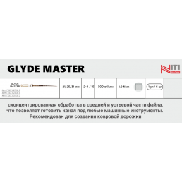 Глайд мастер 25мм .02-04 №15 (6 шт/уп) Geosoft Endoline (Glyde master) 