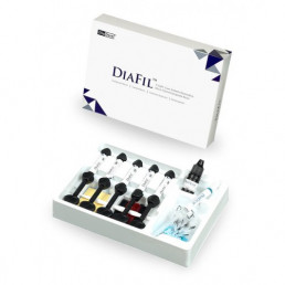 Диафил Набор (5 шпр*4 г+5 мл+3 мл) универсальный наногибридный композит, DiaDent (DiaFil) 