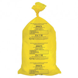Пакет для медотходов класс Б (Желтый)  6л (330*300 мм) 15 мкн (уп 100шт) Инновация