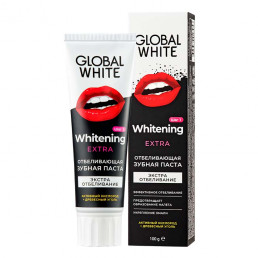 Зубная паста GLOBAL WHITE EXTRA Whitening Отбеливающая (100 мл) RDA 125