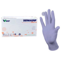 Перчатки нитрил, 200шт,  Фиолетовые DERMAGRIP Ultra LS, L(8-9) Дермагрип