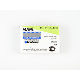 К-файл 28 мм №15 (6 шт/уп) MANI