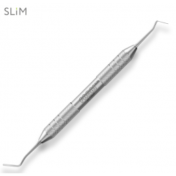 1383F Двусторонняя прямая/дистальная гладилка SLIM 0,3/0,3 мм.Толстая ручка Ø10mm, Fabri