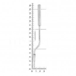 40-38 Остеотом с ограничителем, 3,0 мм, острый кончик