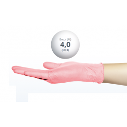 Перчатки нитрил, 100шт, Розовые (Flamingo) MediOk L(8-9)