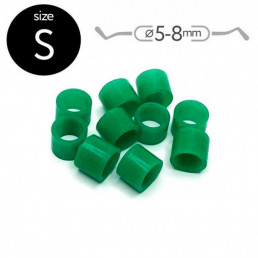 Маркировочные кольца для инструмента, S (5-8мм), зеленые, (50 шт) Fabri