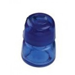 Емкость стеклянная круглая, цв. Голубой (10 мл) с крышкой (1шт) DiaDent (Medicament Bottles (Round)
