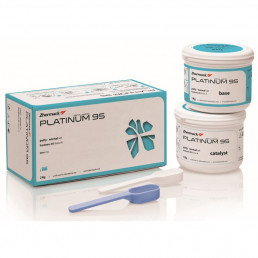 Платинум-95 (1 кг+1 кг) А-силикон повышенной точности для использования в зуботехнической лаборатории, Zhermack