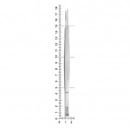 AB 160/18 Пинцет анатомический прямой Gerald, 17,5 см, NOPA