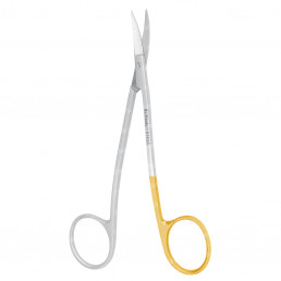 Ножницы хирургические, двойной изгиб LaGrange #14 Super-Cut, 11.5 см (1шт) 1 зубчатое лезвие Hu-Friedy