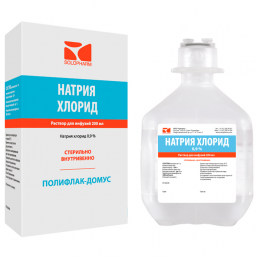 Физраствор - Натрия хлорид-СОЛОфарм р-р 0,9% инд.уп. (фл. 200мл) Гротекс