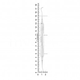 26-19A Скейлер парадонтологический, форма H6/H7, ручка CLASSIC, ø 10 мм
