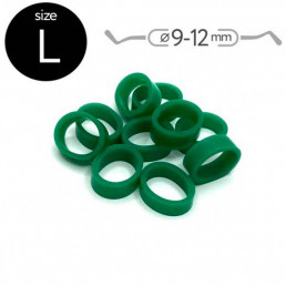 Маркировочные кольца для инструмента, L (9-12мм), зеленые, (50 шт) Fabri
