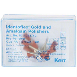 Идентофлекс Коричневый-Чашка (12 шт/уп) предварительная полировка сплавов, KERR Identoflex