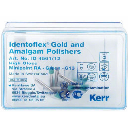 Идентофлекс Зеленый-Острый Конус (12 шт/уп) полировка сплавов до блеска, KERR Identoflex
