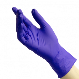 Перчатки нитрил, 100шт, Сиренево-голубой BENOVY XS(5-6)