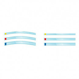 697 Матрица Hawe Transparent Strip закругленные (73 мм/10 мм, 100 шт) синие, KERR