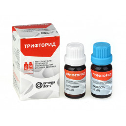 Трифторид  (10 мл + 10 мл) Материал для глубокого фторирования эмали и дентина, Омега