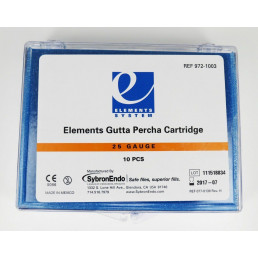 Гуттаперча в картриджах  25GA (10шт) низкая вязкость, KERR (Elements Gutta Percha Cartridge)