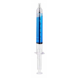 Ручка-шприц, Цвет жидкости: Синий, Цвет чернил: Синий (1шт) 