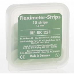 Копирка шаблоны BAUSCH ВК251 гибкие (15 листов) зеленые  (1.5мм) (Fleximeter Strips)