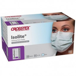 Маски на резинках Розовые (50шт)  Кросстекс Изолайт 3-х сл (гипоаллергенный) Isolite