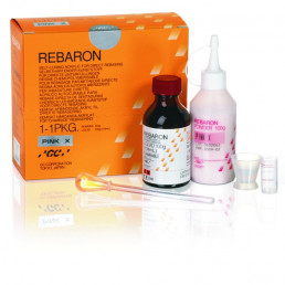 Ребарон (100 г+104 мл) Пластмасса для перебазировки протезов самотверд., GC (Rebaron)