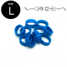 Маркировочные кольца для инструмента, L (9-12мм), синие, (50 шт) Fabri
