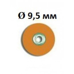 РаундФлекс М (50шт) 9,5мм,  ОРАНЖЕВЫЙ(мягкий), втулка металл, основание жёсткое, Кагаяки (Kagayaki RoundFlex M) (аналог Соф Лекс 3М)