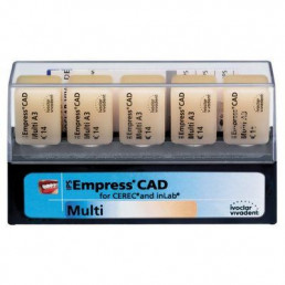 Блоки Импресс IPS Empress CAD CEREC/inLab Multi Размер C14, Цвет BL1 (5шт) для CAD/CAM IVOCLAR (Импресс директ церек/инлаб Мульти)
