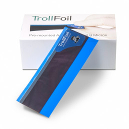 Копирка фольга TrollFoil 8мик. прямая(100 листов) синяя двусторонняя, TrollDental (Швеция)