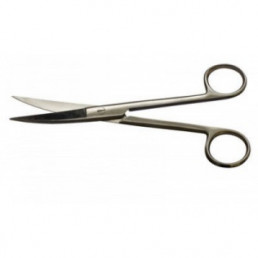Ножницы хирургические остроконечные изогнутые (н-3-2s) 140 мм (1шт) AGILE 