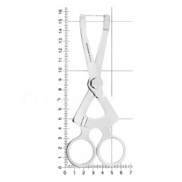 40-75 Микрометр (Остеометр), шкала 0-25 мм, длина 15 см, для замера сквозь лоскут