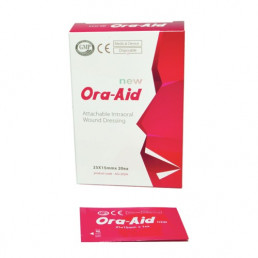 Заживляющий пластырь для слизистой рта (25 х 15 мм, 20 шт) ORA-AID