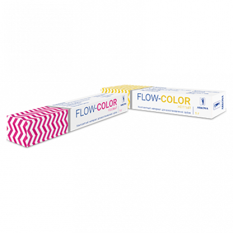 Флоу Колор белый (1шпр*1гр) - цветной жидкотекучий материал с фтором Arkona (Flow-Color)