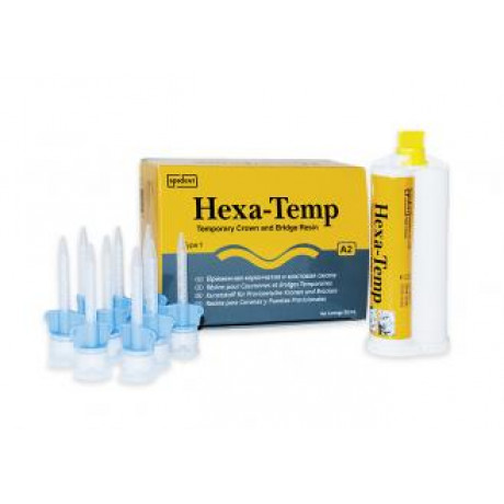 Хекса-Темп TW (Bleach) (1:1, 50мл) Пластмасса для временных коронок и мостов, Spident (Hexa-Temp)
