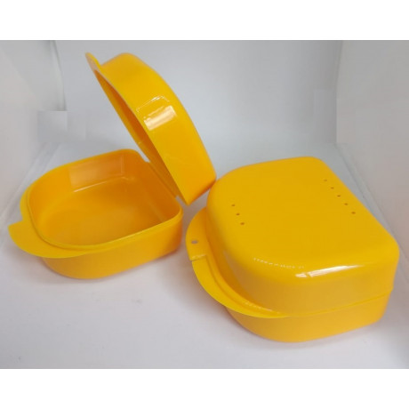 Контейнер для хранения (большой, желтый) съемных протезов и индивидуальных капп, Promisee Dental (Китай)