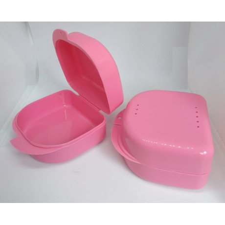 Контейнер для хранения (большой, розовый) съемных протезов и индивидуальных капп, Promisee Dental (Китай)