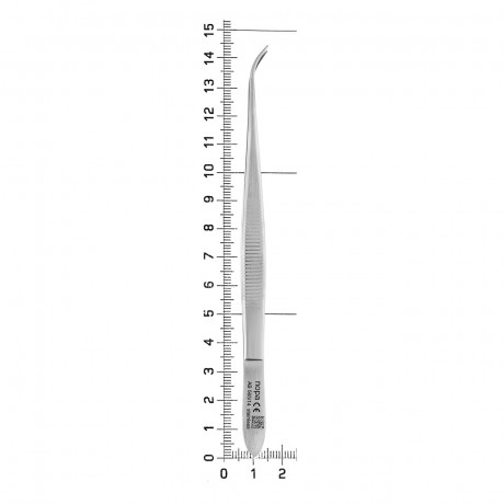 AB 565/14 Пинцет для удаления осколков изогнутый, 14,5 см, NOPA