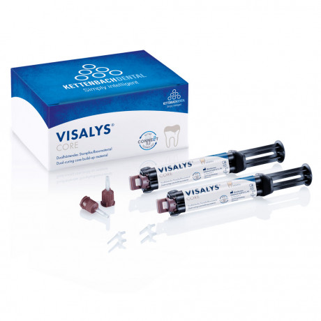 Висалис Кор Дентин Автомикс (2 шпр*5 мл) Культевой композит двойного отверждения, Kettenbach (Visalys Core Dentin Normal pack)