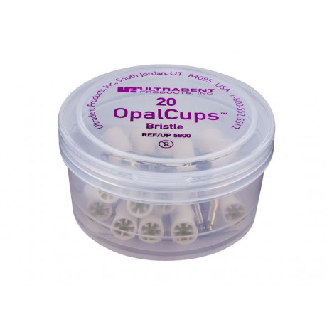 Opal Cups bristle ЧАШКА (20 шт/уп) полир силиконовый с щеточками внутри для проведения микроабразии, Ultradent