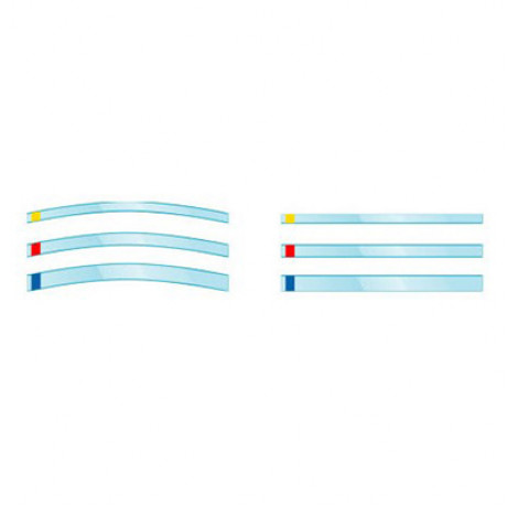 697 Матрица Hawe Transparent Strip закругленные (73 мм/10 мм, 100 шт) синие, KERR