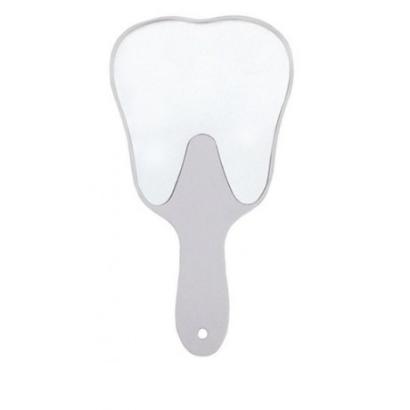 Зеркало пациента в форме зуба (1шт) Белое