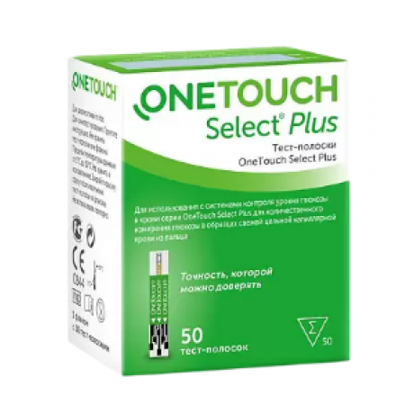 Тест-полоски OneTouch Select Plus (50 шт) LifeScan Europe GmbH 